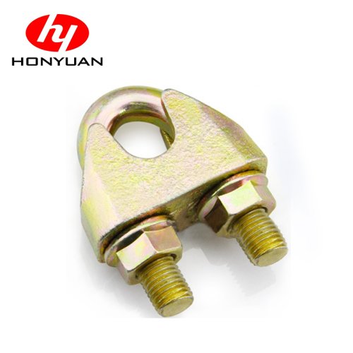 DIN 1142 Wire Rope Clips Yellow Galvanized