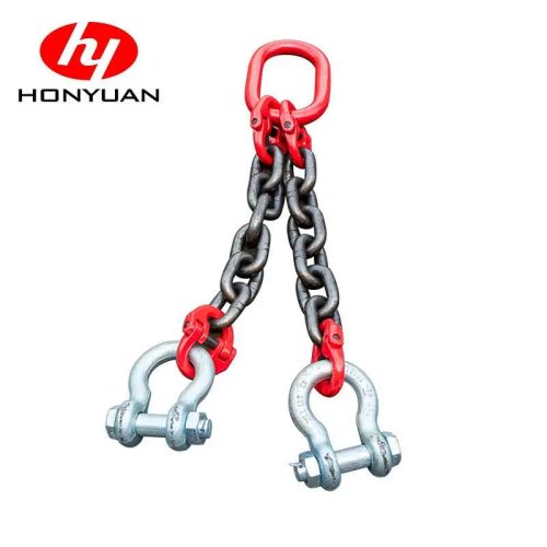 G80 Forged Two Legs Chain Sling with Shackle and Ring