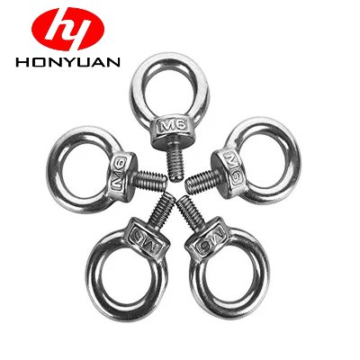 Stainless-Steel-JIS-1168-Eye-Bolts-and-Nuts-Screw-Sailing-Boat-Trailer-Safety-Clip-Hoisting-Ring-Screw-Rigging